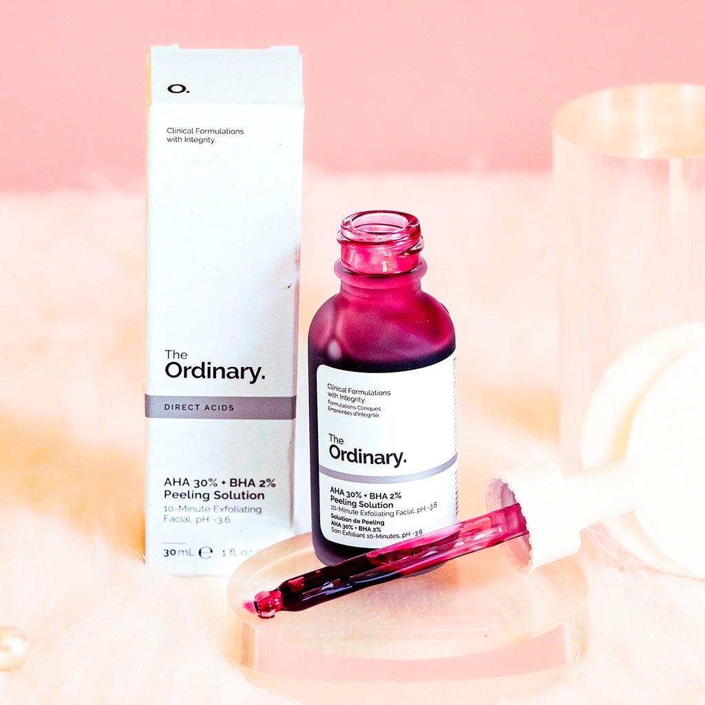 (CHÍNH HÃNG) Tinh chất Serum The Ordinary AHA 30% + BHA 2 peeling solution, Tẩy Da Chết The Ordinary