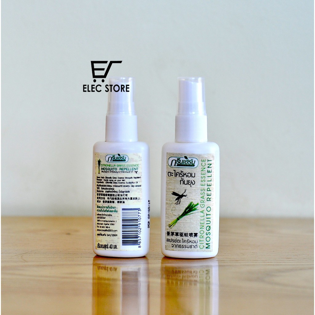 Tinh Chất Sả Xịt Chống Muỗi GREEN HERB Thái Lan