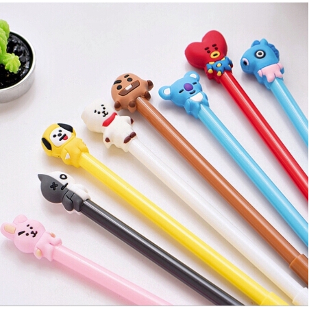 Bút Gel in hoạt hình BT21 BTS dễ thương