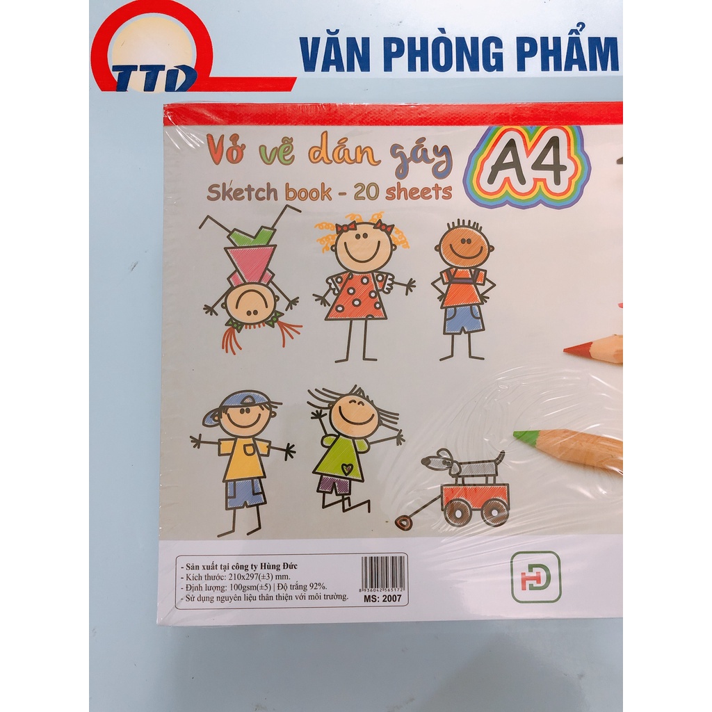 Vở Vẽ A4 20 Tờ , Vở Vẽ Học Sinh Dày Đẹp