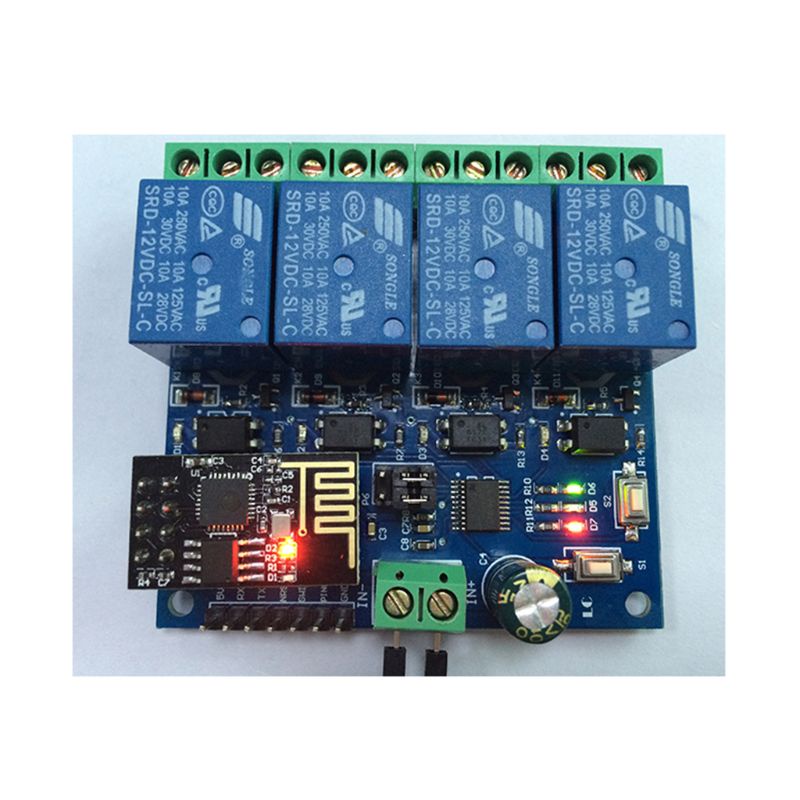 Mô-Đun Rơ Le Thông Minh Rox Dc 12v Esp8266 &amp; Esp-01
