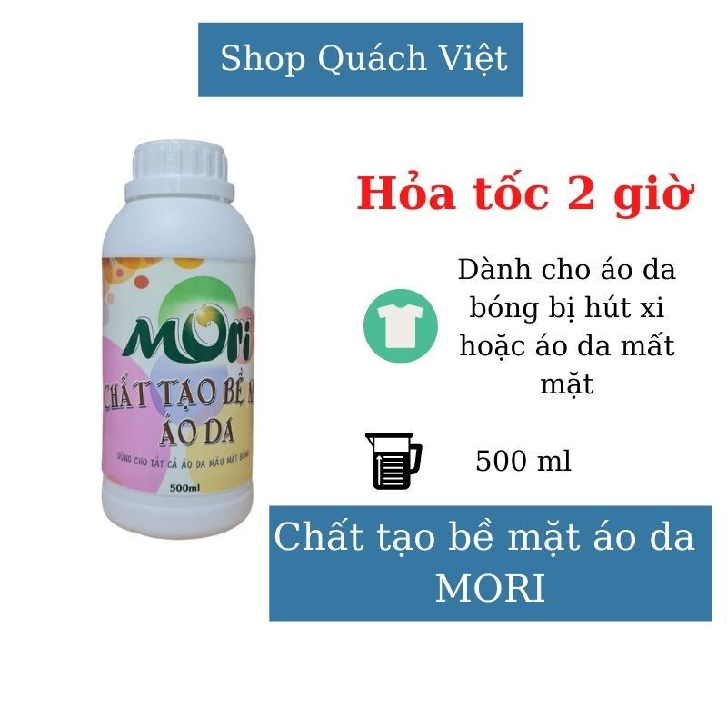 Chất tạo bề mặt áo da MORI,chai 500ml