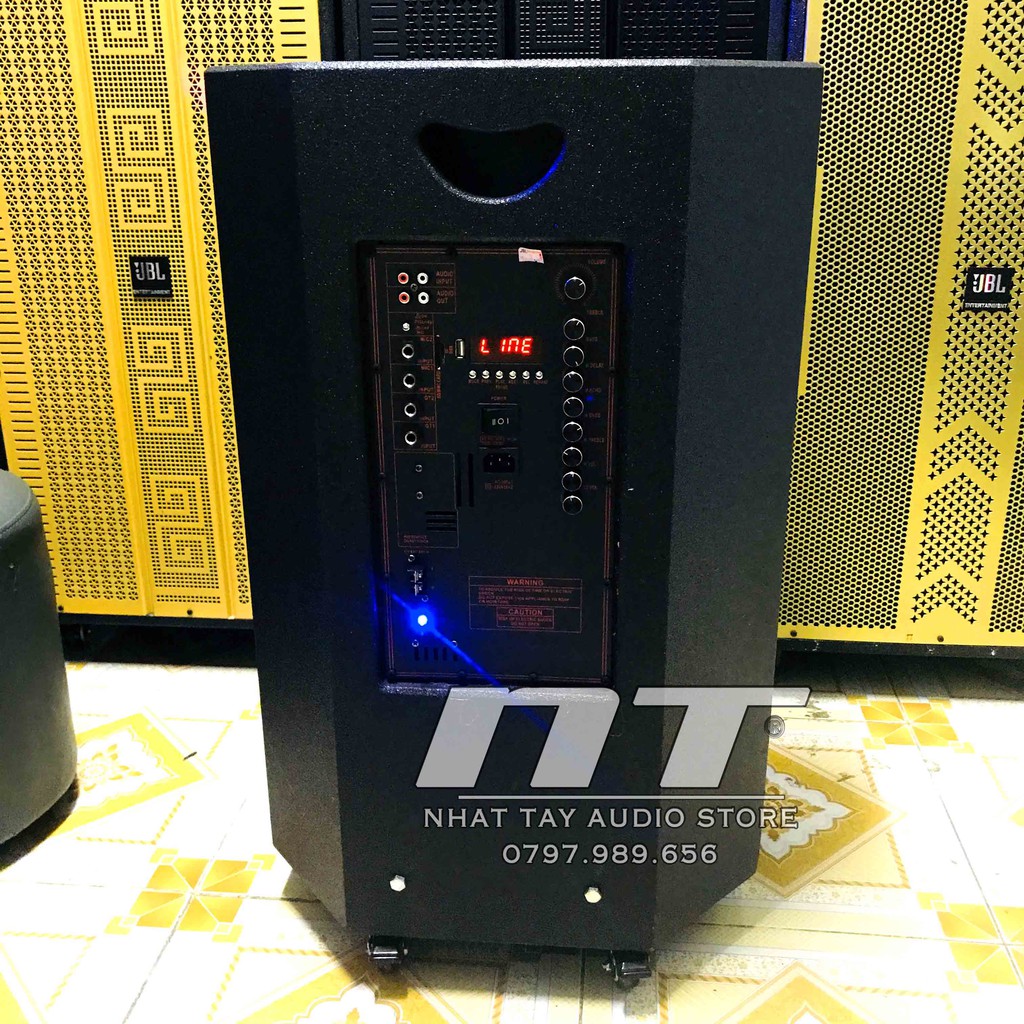 Loa kẹo kéo 4 tấc thùng gổ JBL 403 công suất lớn - Loa kéo karaoke di động bass 40 giá rẻ hay mới nhất hiện nay