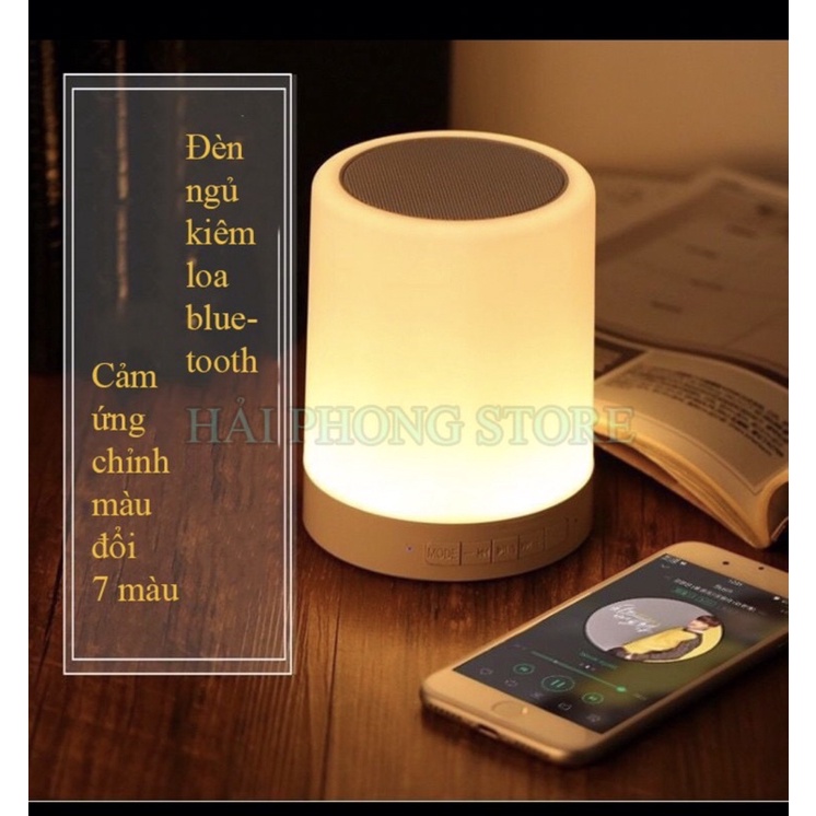 Loa Bluetooth cảm biến đổi màu theo nhạc Led RGB kèm loa bluetooth và đèn ngủ thông minh tiện lợ