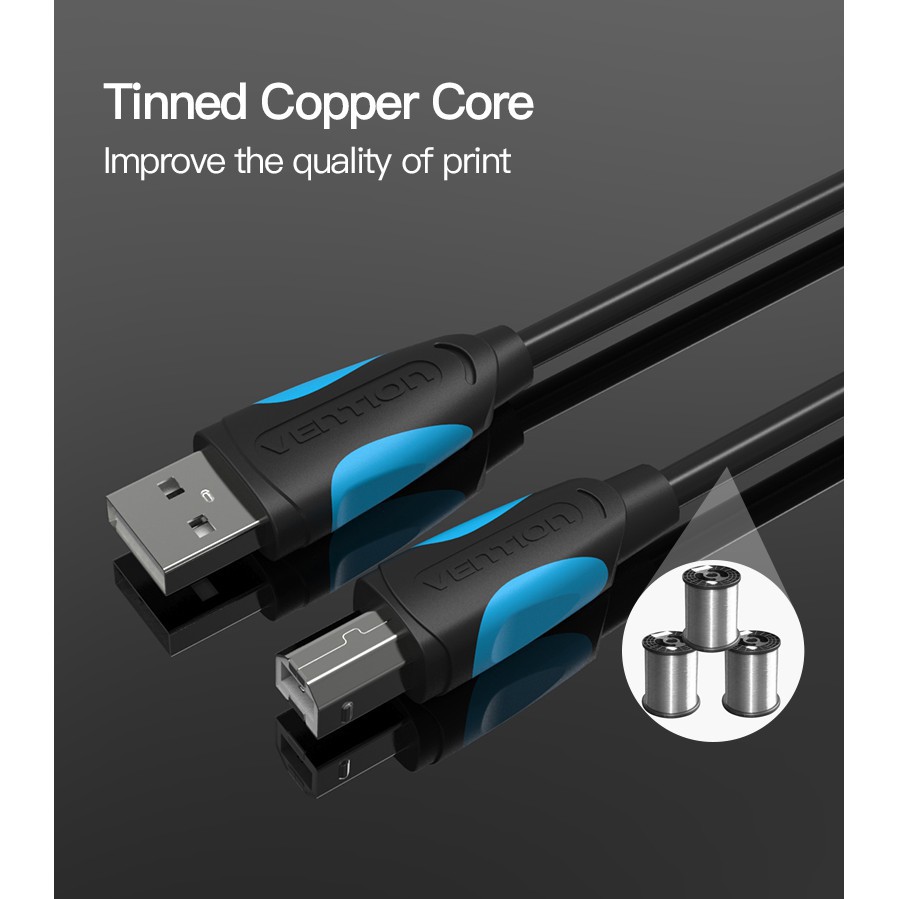 Dây cáp máy in đồng bộ dữ liệu cổng USB 2.0
