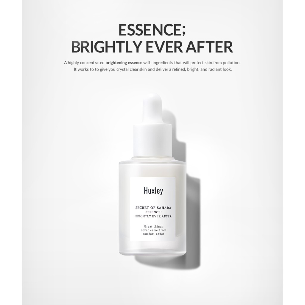 Huxley Brightening Trio | Set dưỡng da 3 bước cơ bản làm trắng da