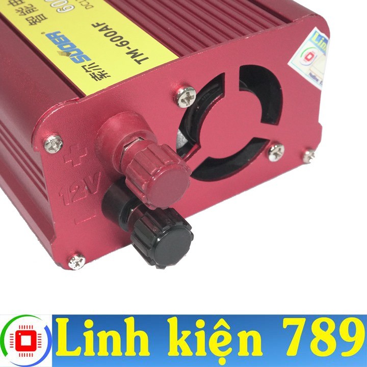 Bộ kích điện 12V lên 220V 600W Suoer