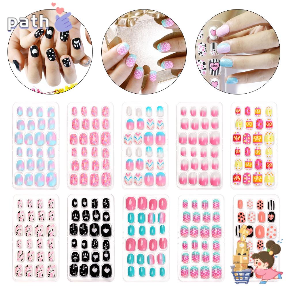 Bộ Móng Tay Giả Che Phủ Toàn Diện Dành Cho Trẻ Em