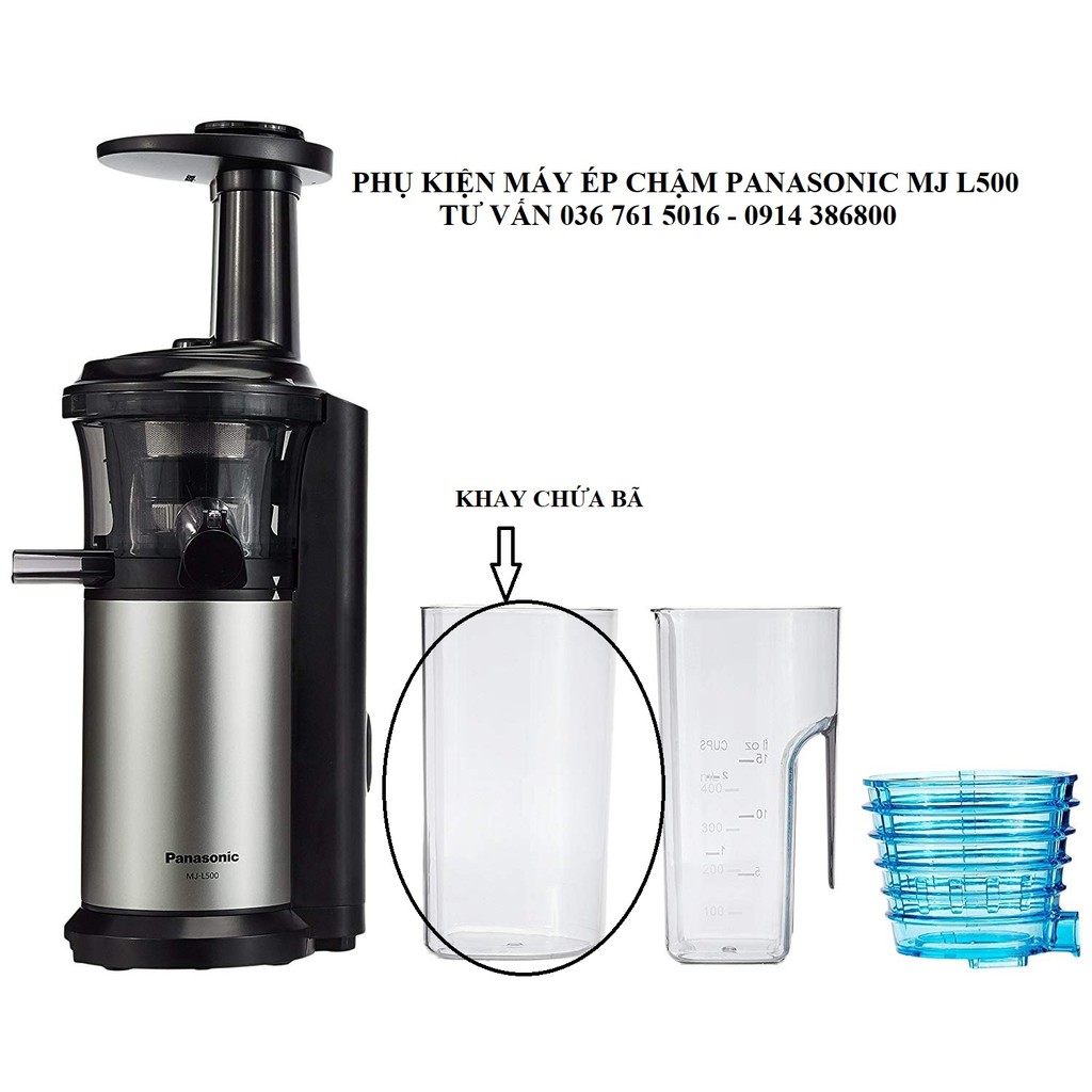 Phụ kiện máy ép chậm panasonic MJ L500- khay chứa bã