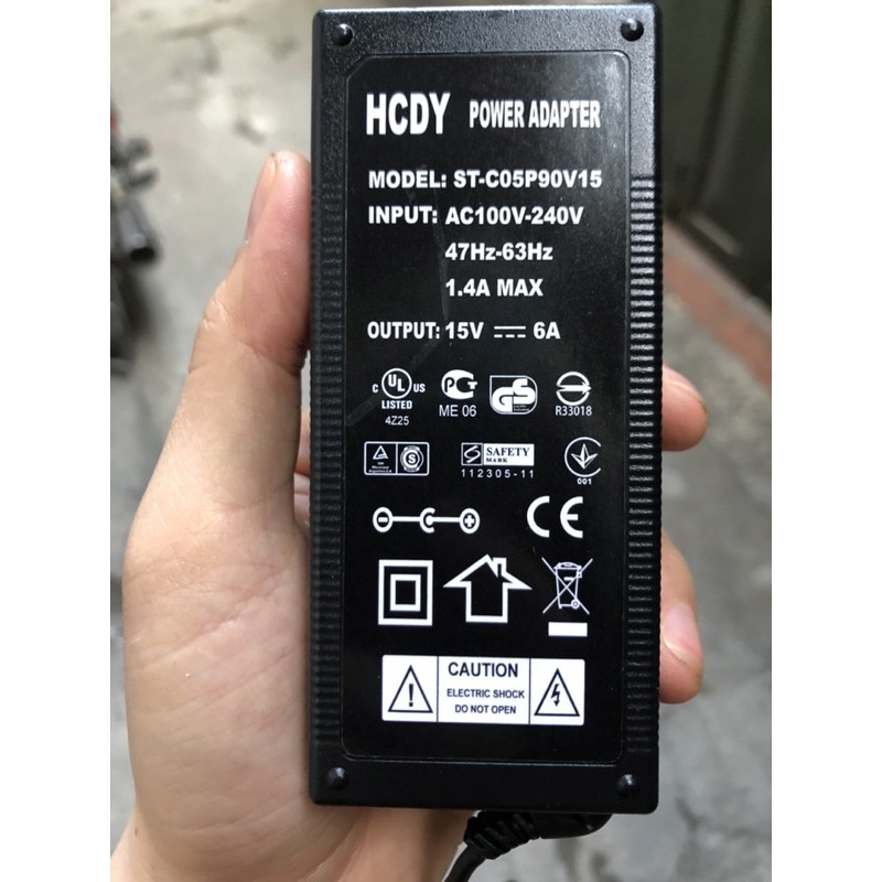 Bộ dây sạc loa kéo 15V 6A