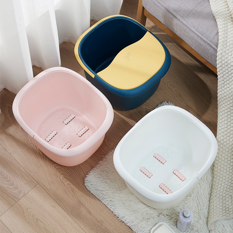 Chậu ngâm chân bằng nhựa dày dặn cách nhiệt chăm sóc sức khỏe
