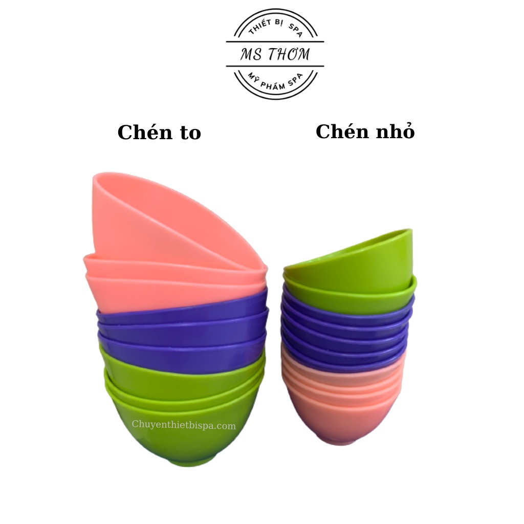 Chén dẻo pha nạ, đựng kem chuyển dùng trong Spa/TMV