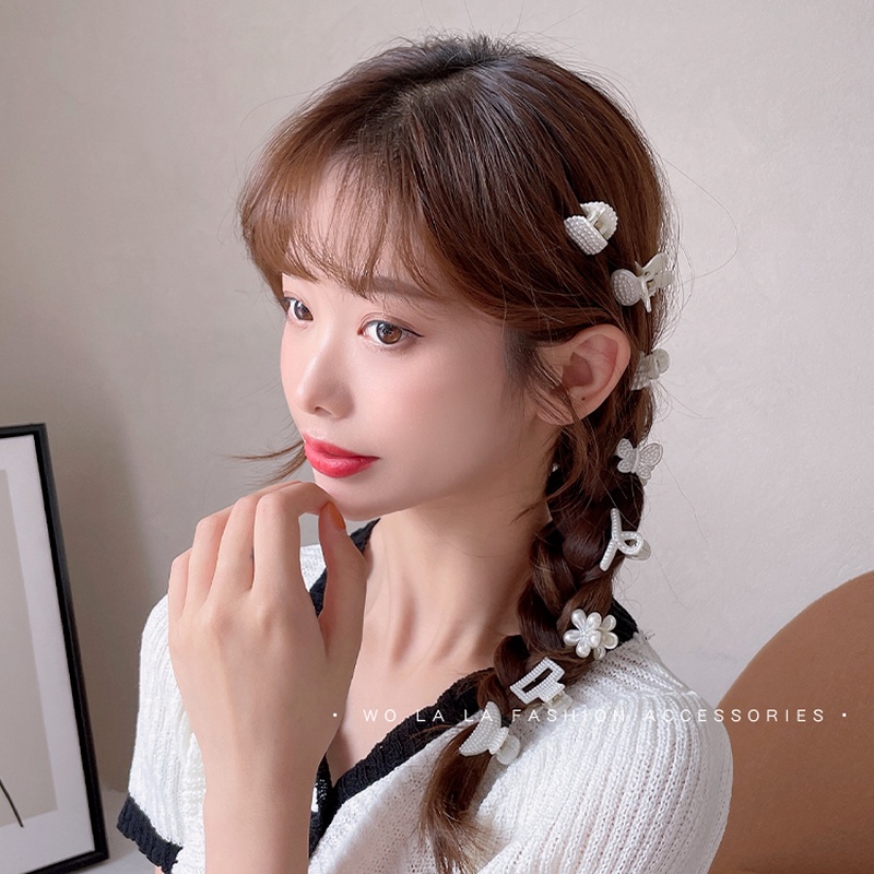 Kẹp Tóc Đính Ngọc Trai Xinh Xắn Phong Cách Retro Pháp