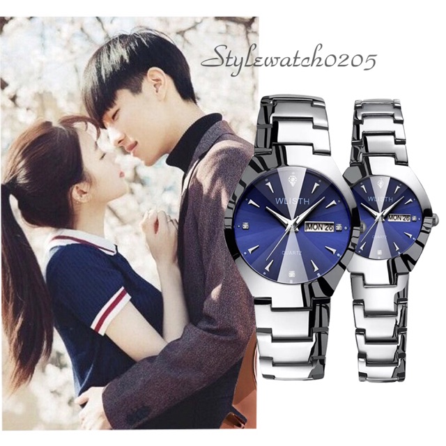 Đồng hồ cặp nam nữ WLISTH chính hãng dây inox cao cấp - Giá 1 cái | BigBuy360 - bigbuy360.vn