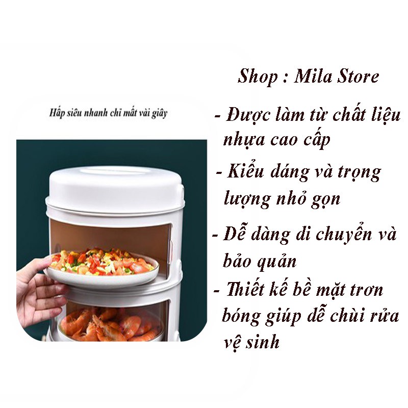 Lồng Bàn Đậy Thức Ăn Giữ Nhiệt Chống Bụi Tiện Dụng Phong Cách Hiện Đại Mila