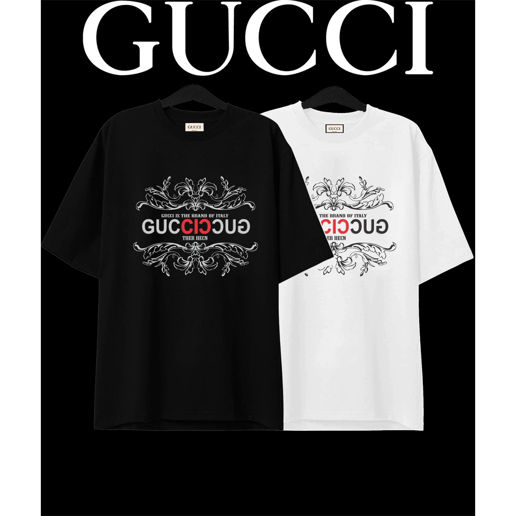 Áo thun tay lỡ Unisex GUCCI Họa Tiết,áo thun nam nữ ASTRONAUT.CLOTHING