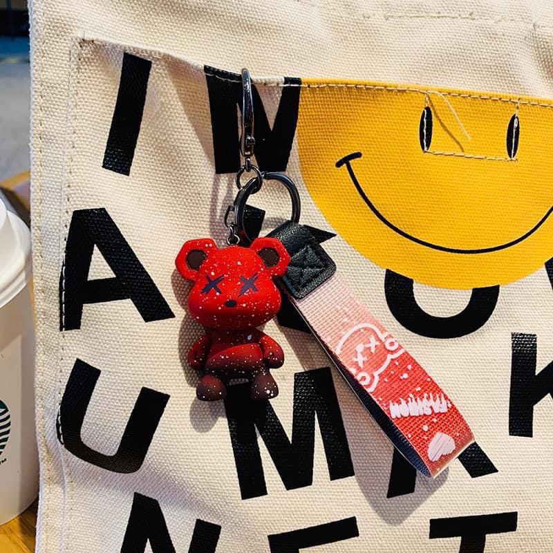Móc khóa Bearbrick Gấu KAWS NEW thời thượng phụ kiện túi xách