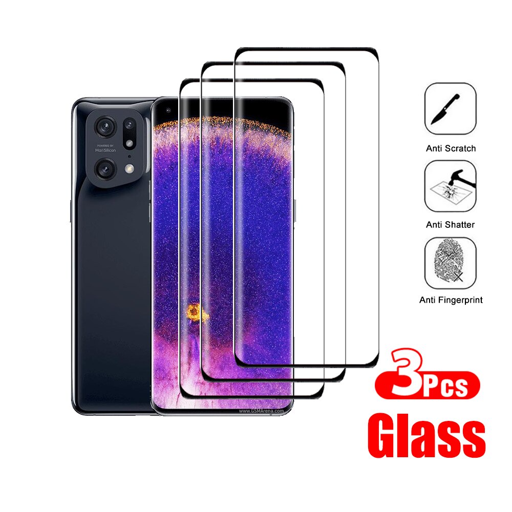 Set 3 Miếng Dán Cường Lực Bảo Vệ Màn Hình Dành Cho Oppo Find X5 Pro / FindX FindX5 X 5 X5Pro Kèm Phụ Kiện