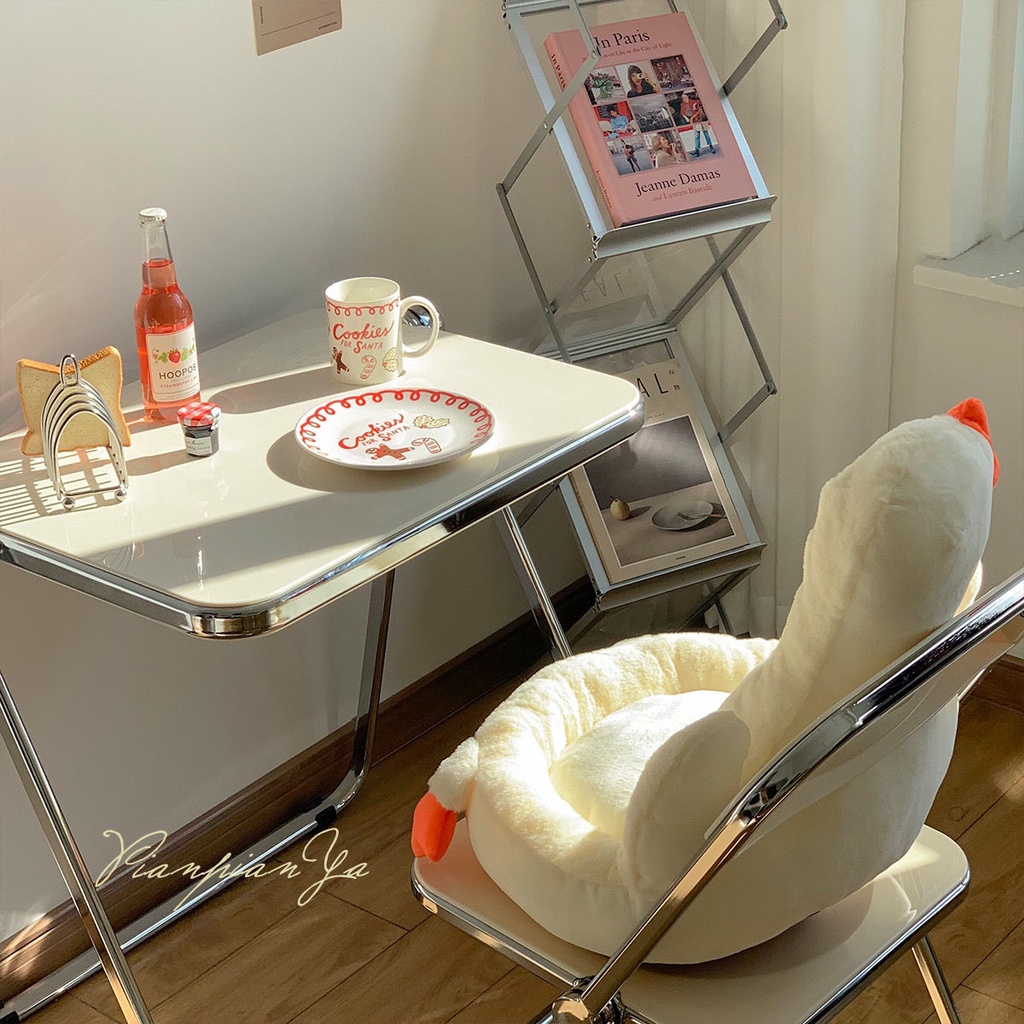 Đệm Tựa Lưng Hình Chú Ngỗng Nhồi Bông Dễ Thương Cho Học Sinh