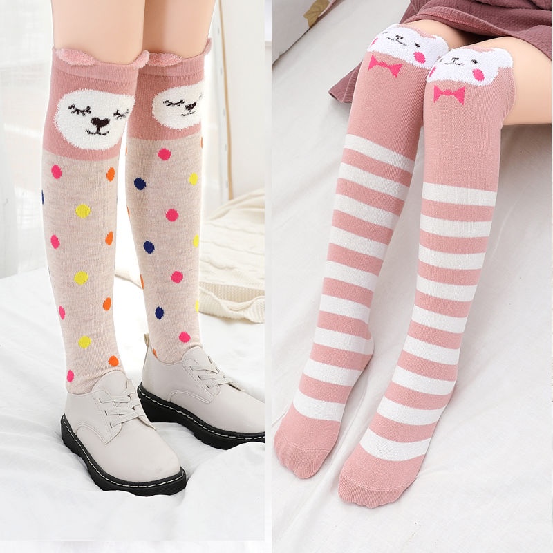 Đặc sắc Cô Gái Trên Đầu Gối Mùa Thu Và Mùa Đông Đùi Vớ Trẻ Em Hình Hoạt Hình Dễ Thương Cho Bé, Vớ Mùa Xuân Và Mùa Thu, Sinh Viên Đống 7dTX