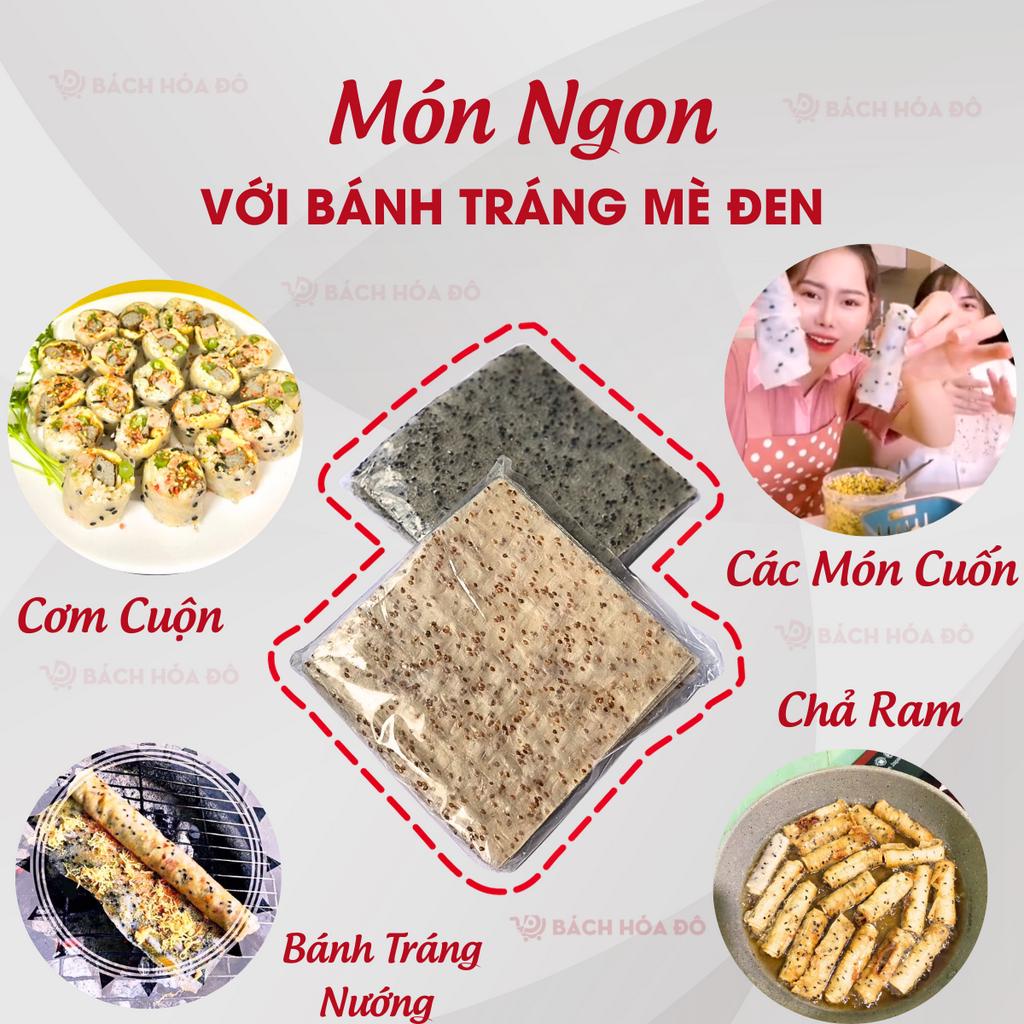 2kg2(1xấp)Bánh tráng mè đen đặc sản phan rang hàng loại 1 ,bánh tráng nhúng mè đen,mè vàng bánh mè cuốn dẻo thơm nhiềumè