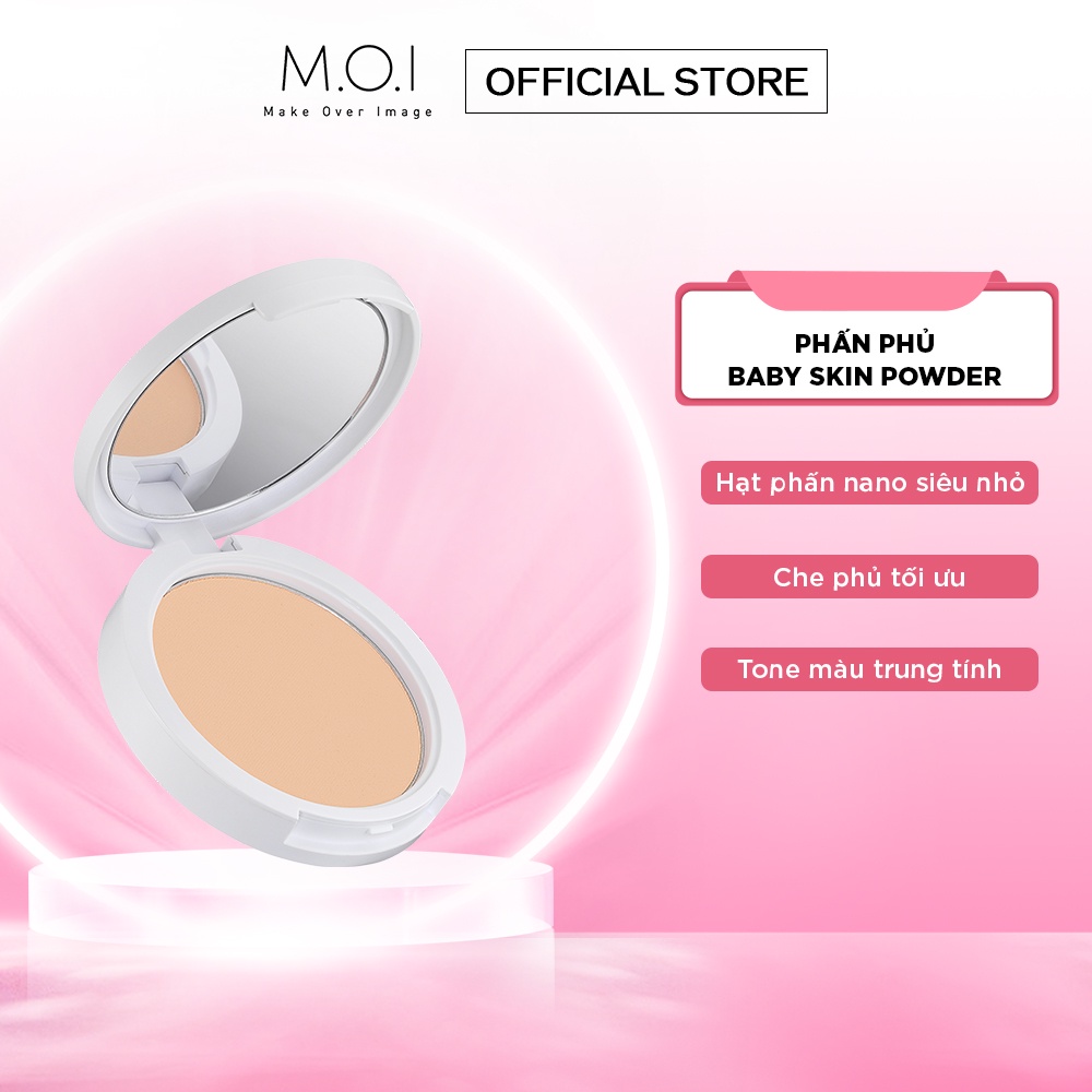 Phấn phủ M.O.I Baby Skin Powder 10g