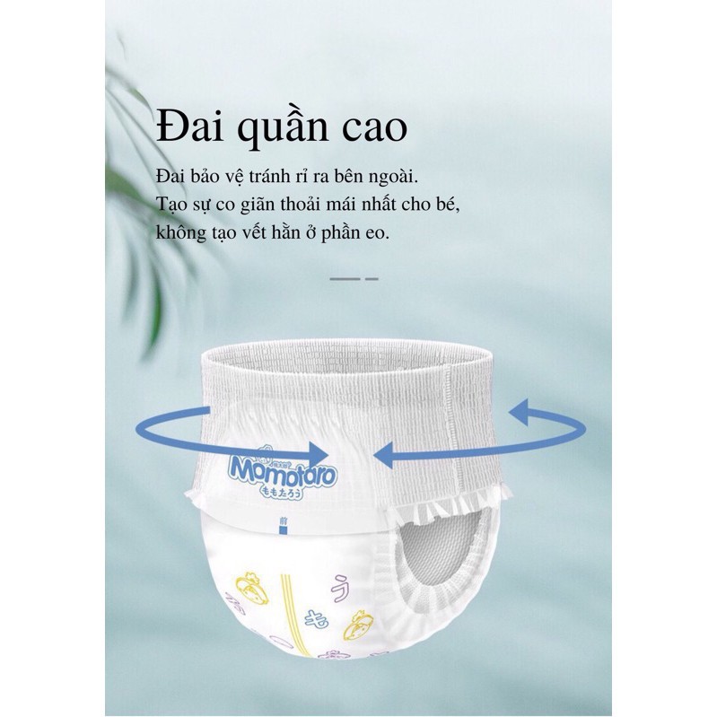 BỈM MOMOTARO  Tã Bỉm Dán/quần MOMOTARO 1 BỊCH S56/MD48/MQ48/LQ42/XL39/XXL36/XXXL35