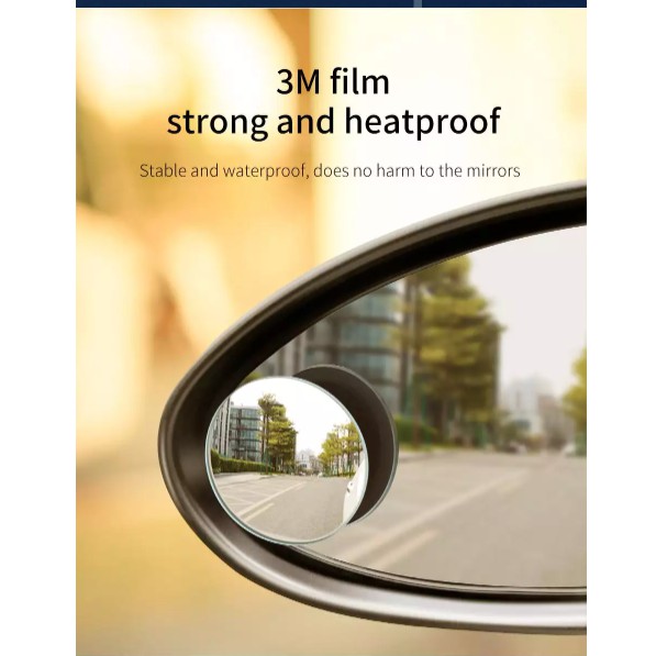 Bộ 2 gương cầu lồi Baseus  mở rộng góc nhìn, chống điểm mù | BigBuy360 - bigbuy360.vn