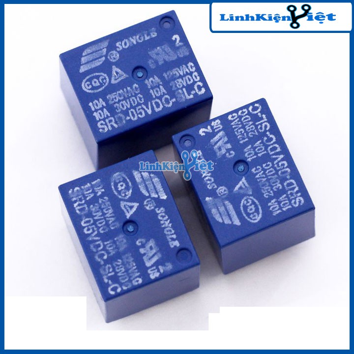 Bộ 3 Chiếc Relay Songle SRD 5P 10A - 5VDC