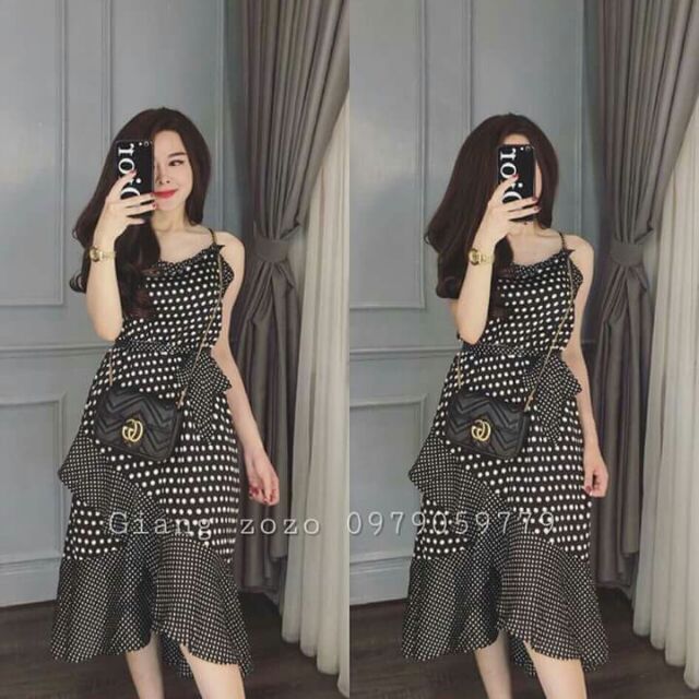 Váy chấm bi cực đep