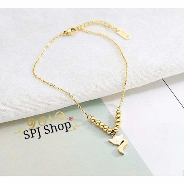 Lắc Chân Titan Cartier Cáo Hồ Ly Phun Cát Cách Điệu Bi | BigBuy360 - bigbuy360.vn