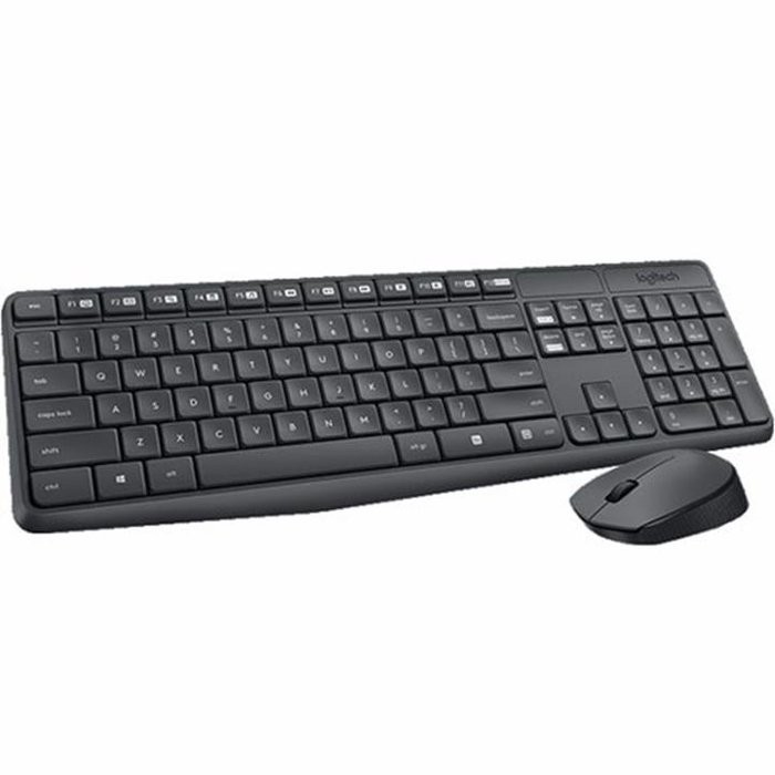 Bộ bàn phím và chuột không dây LOGITECH Wireless MK235 (Đen)