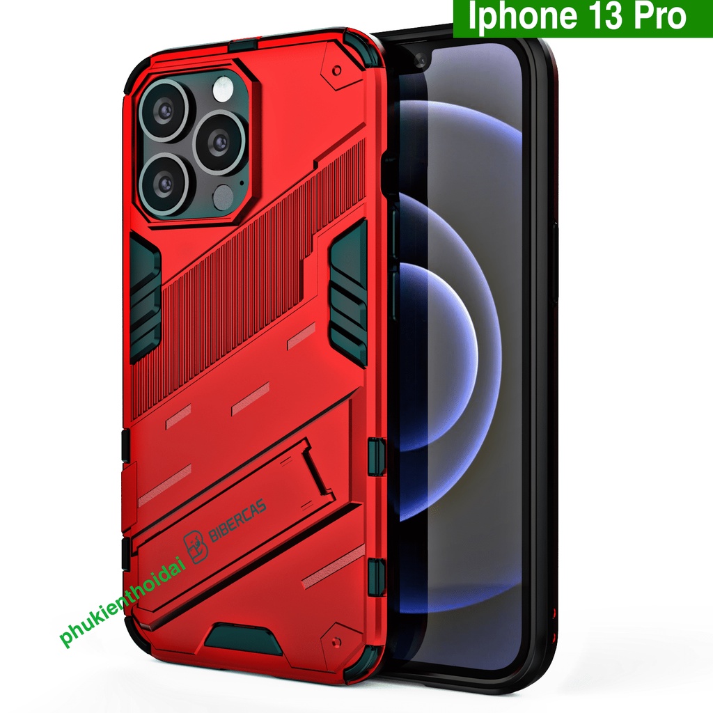 Ốp lưng Iphone 13 Pro Iron Man Ver 2 chống sốc giá đỡ xem phim bảo vệ toàn diện siêu bền