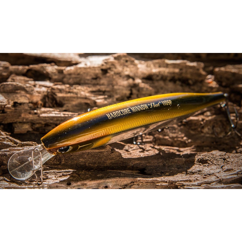 Mồi Giả Câu Lure DUEL Hardcore Minnow Flat 110 Mồi Giả Câu Cá DUEL Hàng Chính Hãng JAPAN