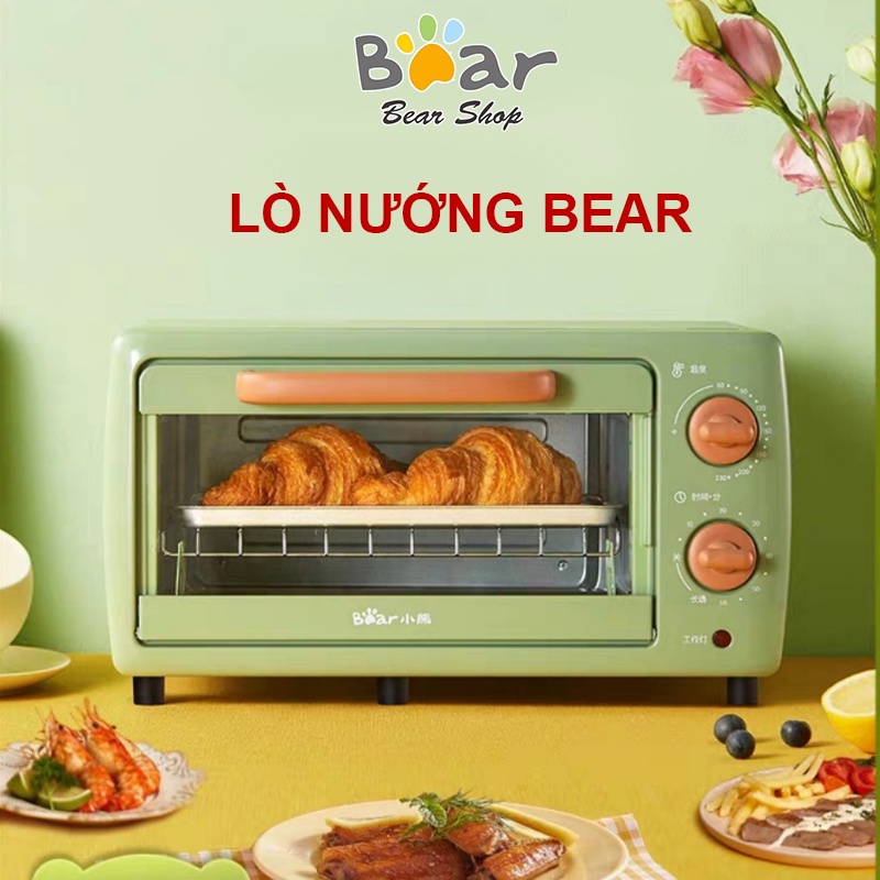 Lò Nướng Bánh Đa Năng Bear, Dung tích 10,5L - Công Suất 700W - Chính Hãng - Bảo hành 12 tháng