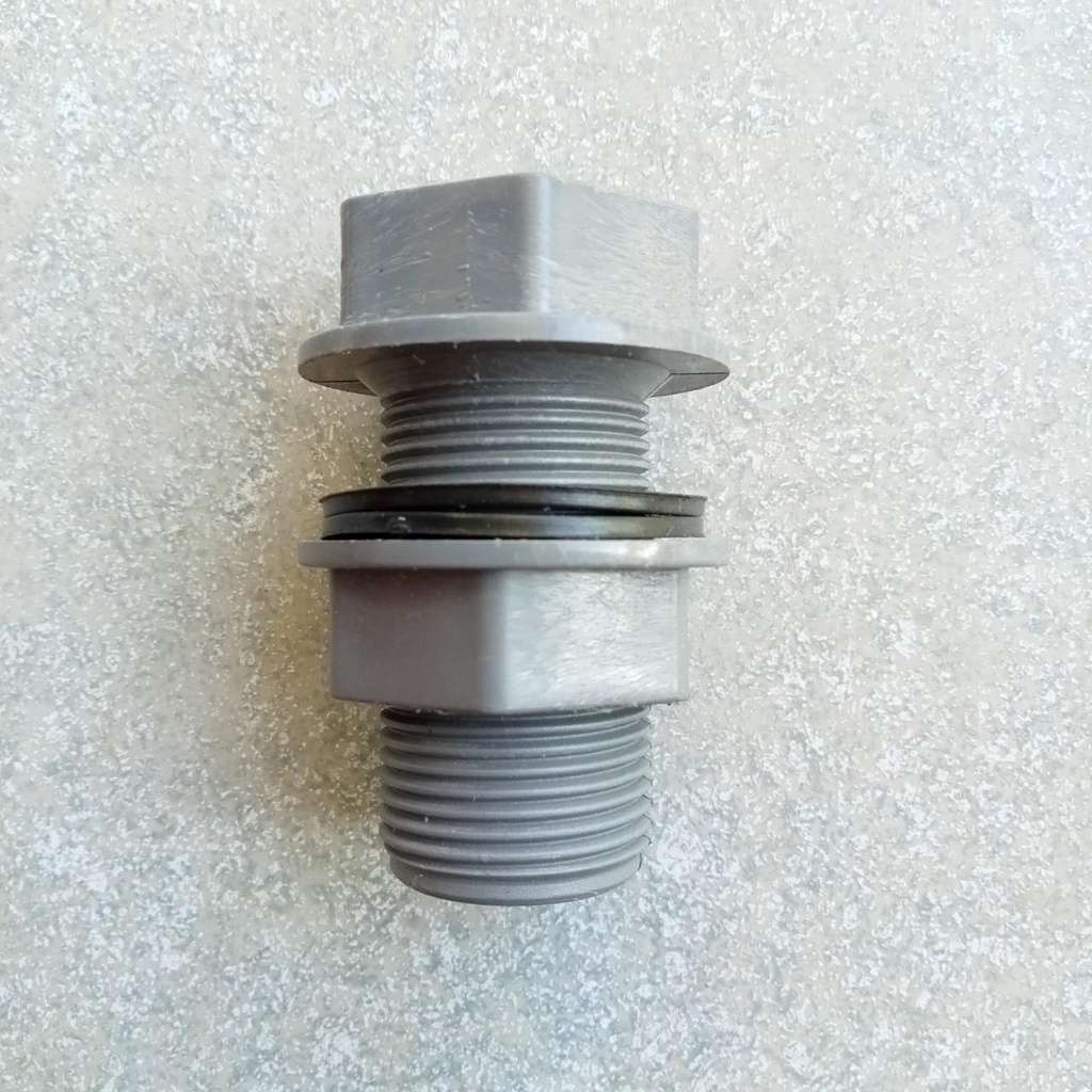 Ren trong và ren ngoài phi 42 mm Ren thùng phi chứa nước kèm ron cao su