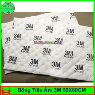 Bông tiêu âm chống ồn 3M cho ô tô khổ lơn 80x50x1 và khổ 50x40x1