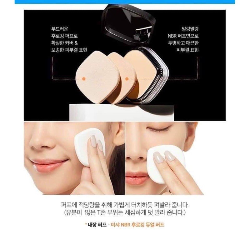 Phấn phủ Missha Dramatic Two Way Pact Sand SPF 50+/PA+++ [Săn Sale] [ Chính Hãng] | BigBuy360 - bigbuy360.vn
