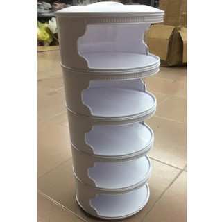 Lồng bàn đậy thức ăn giữ nhiệt chống bụi 5 tầng ( tuyển sỉ )