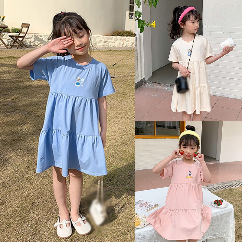 Đầm SáT NáCh, HọA TiếT HoạT HìNh Dễ Thương Cho Bé GáI