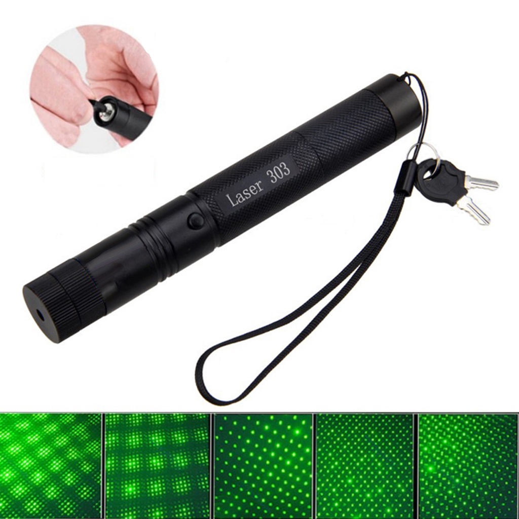 Đèn Laser Xanh Lá Shiwaki1 USB Có Thể Điều Chỉnh Tập Trung 303 Bút