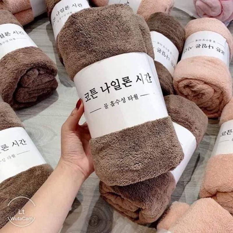Khăn Tắm HÀN QUỐC,Khăn Tắm Xuất Hàn Size 1m4x70cm,mềm mịn thấm hút tốt