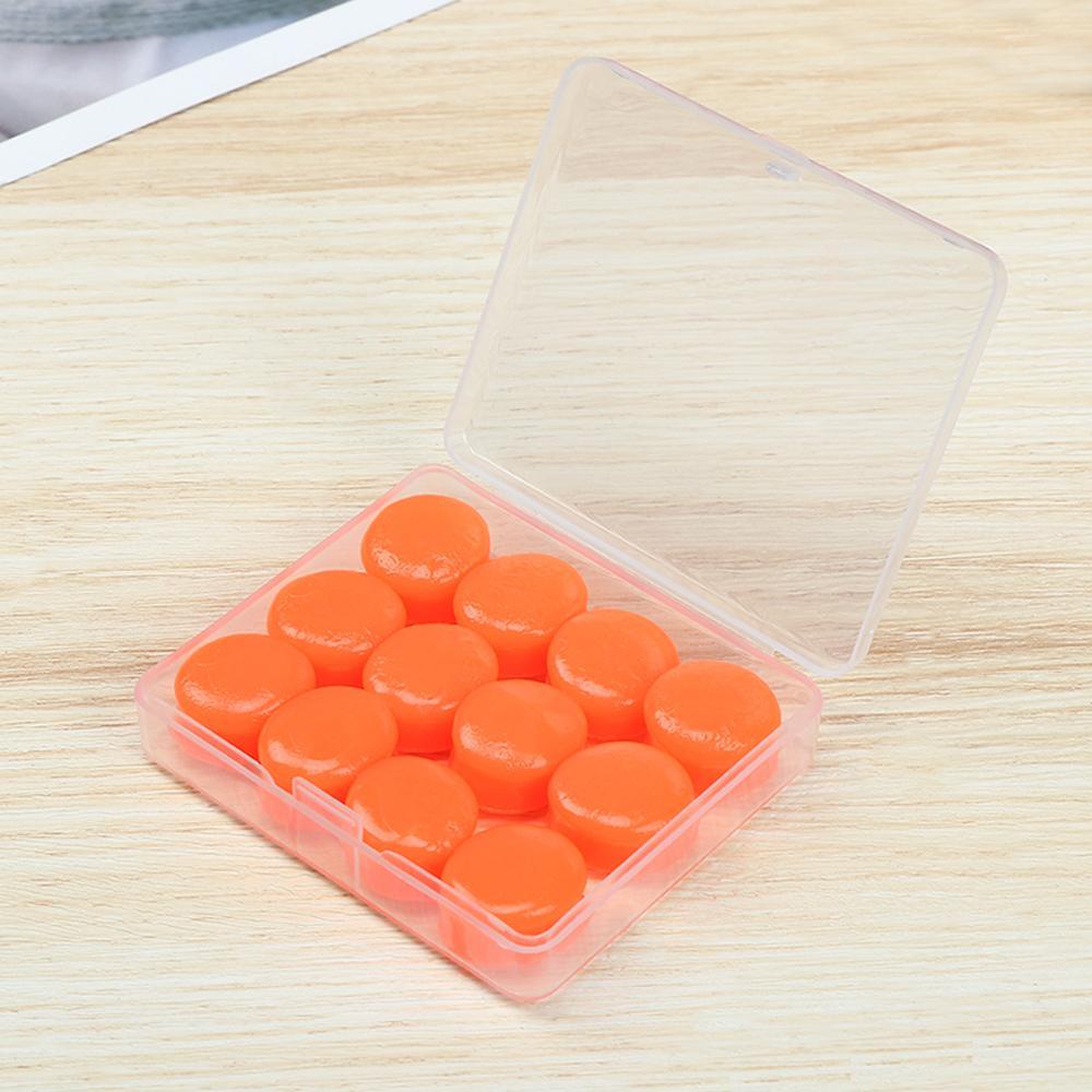 LEISURE Set 6 Cặp Nút Bịt Tai Chống Ngáy Bằng Silicon Mềm Cách Nhiệt Có Thể Tái Sử Dụng
