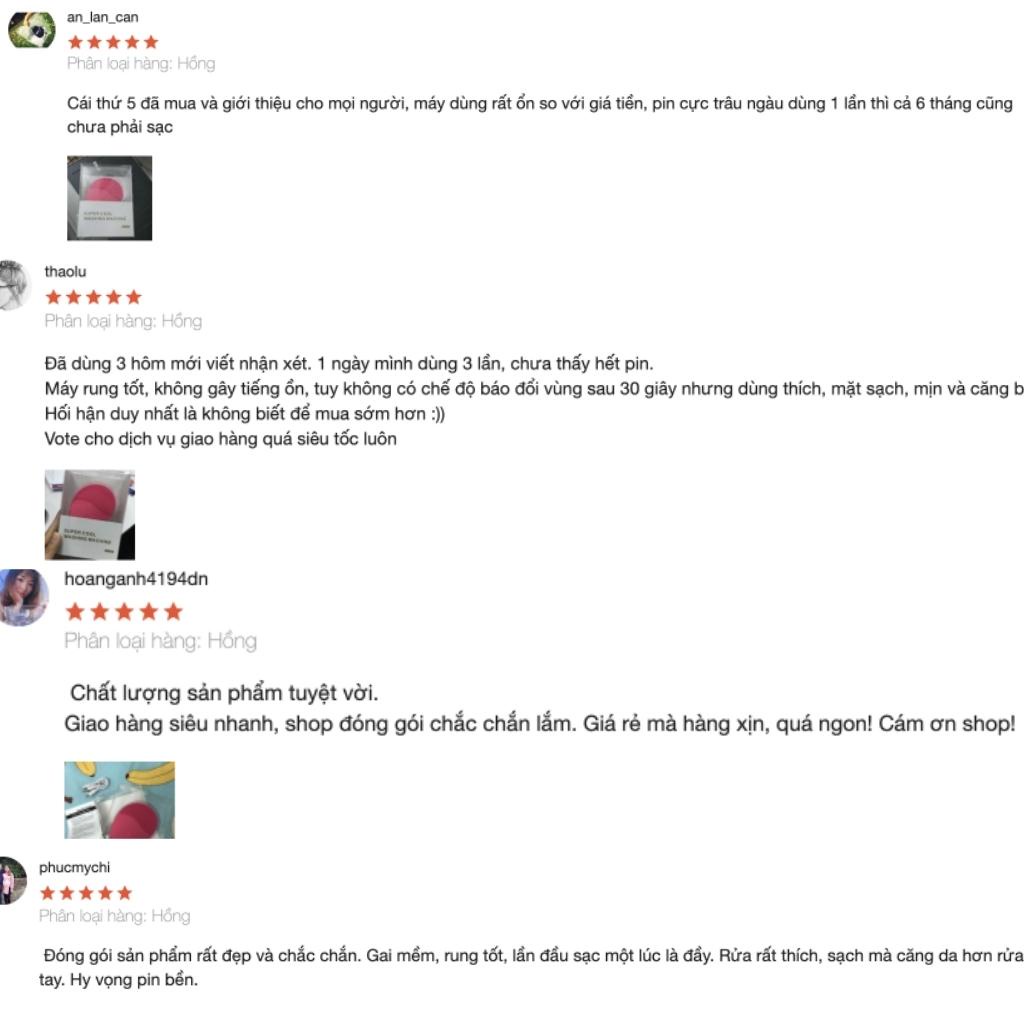 Máy rửa mặt mini cầm tay SK1068 cao cấp, máy rửa mặt massage chống nước, bảo hành 1 đổi 1 Dinh Dinh