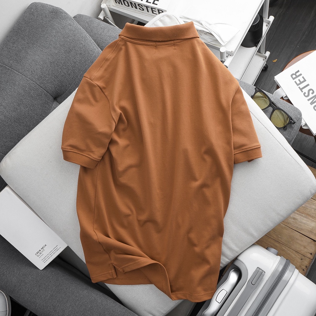 Áo thun POLO nam ngắn tay trơn ERIC HOME vải cá sấu cotton cao cấp sang trọng D365-TM24