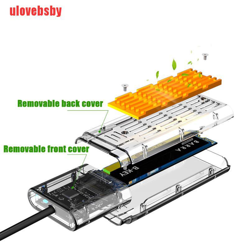 [ulovebsby]M2 SSD Case SATA Chassis M.2 To USB 3.0 SSD Adapter For NGFF SATA / B Key