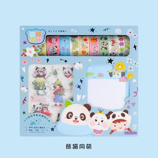 Washi kèm giấy note hộp to