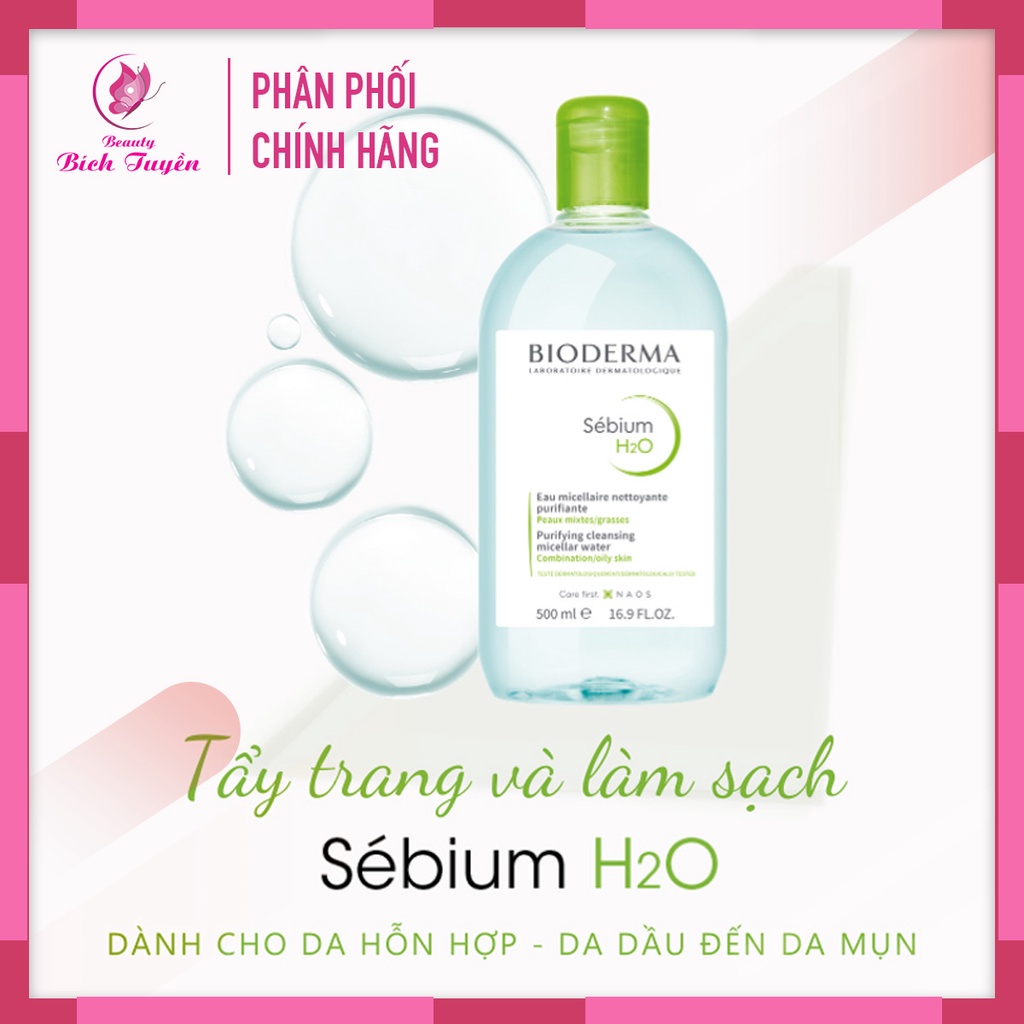 Nước Tẩy Trang Bioderma Xanh Dành Cho Da Dầu Và Hỗn Hợp (500ml)