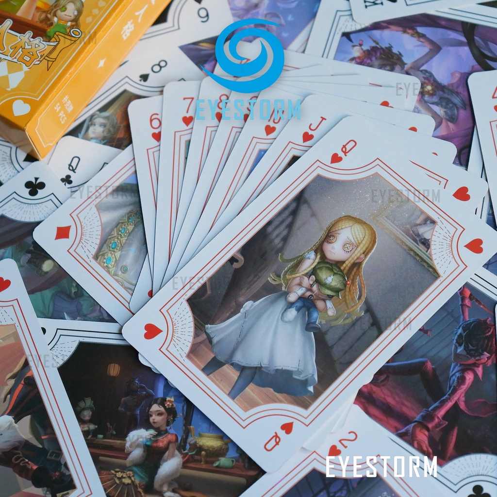 Bài tây anime IDENTITY V - Cuộc chiến bất đối xứng, tú lơ khơ, manga - Poker S - 54 lá