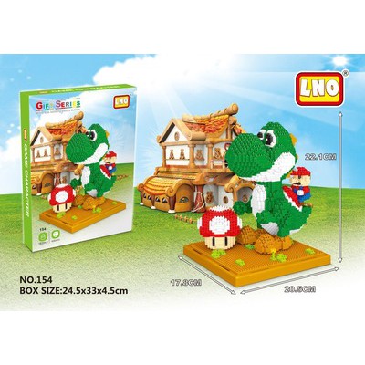 Bộ đồ chơi xếp hình Lego khủng long Yoshi Mario 3D